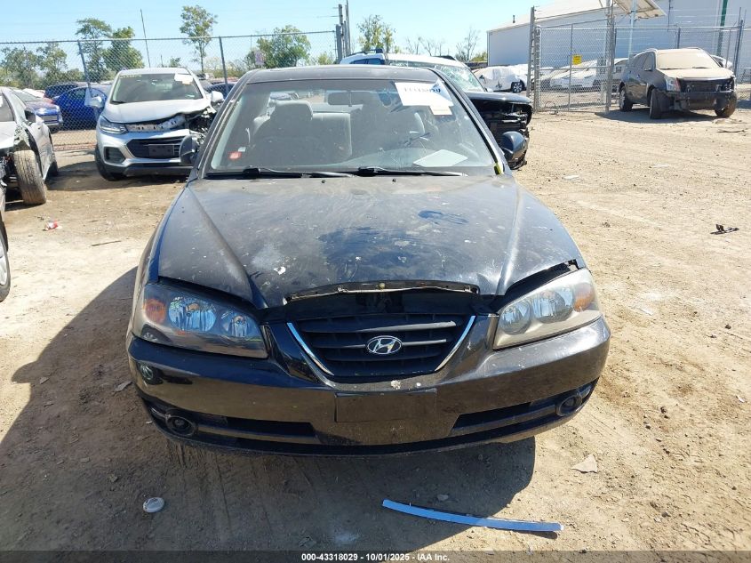 2005 Hyundai Elantra Gls/Gt VIN: KMHDN46D45U924800 Lot: 43318029