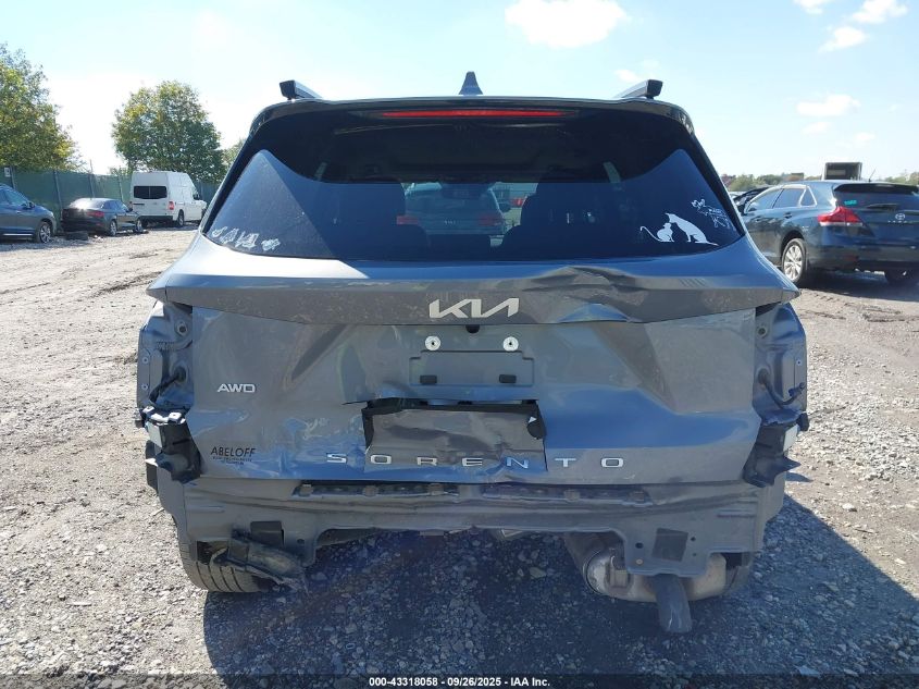 2022 Kia Sorento X-Line Sx Prestige VIN: 5XYRKDLF1NG139550 Lot: 43318058