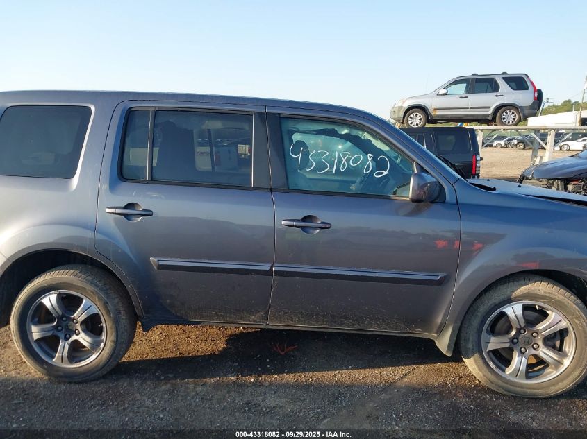 2015 Honda Pilot Se VIN: 5FNYF3H37FB032570 Lot: 43318082