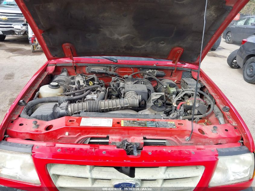 2003 Ford Ranger Xl/Xlt VIN: 1FTYR10D43PA93022 Lot: 43318106