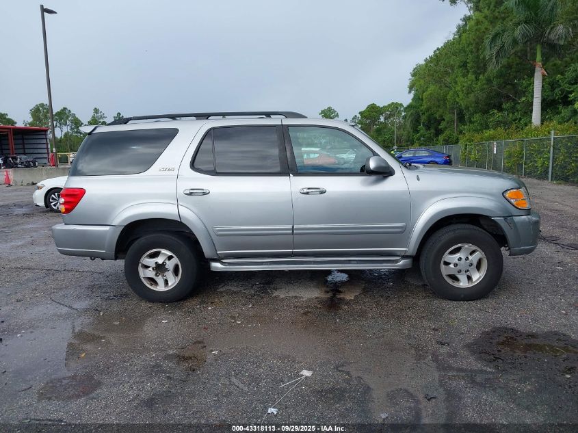 2003 Toyota Sequoia Sr5 V8 VIN: 5TDZT34A33S190008 Lot: 43318113