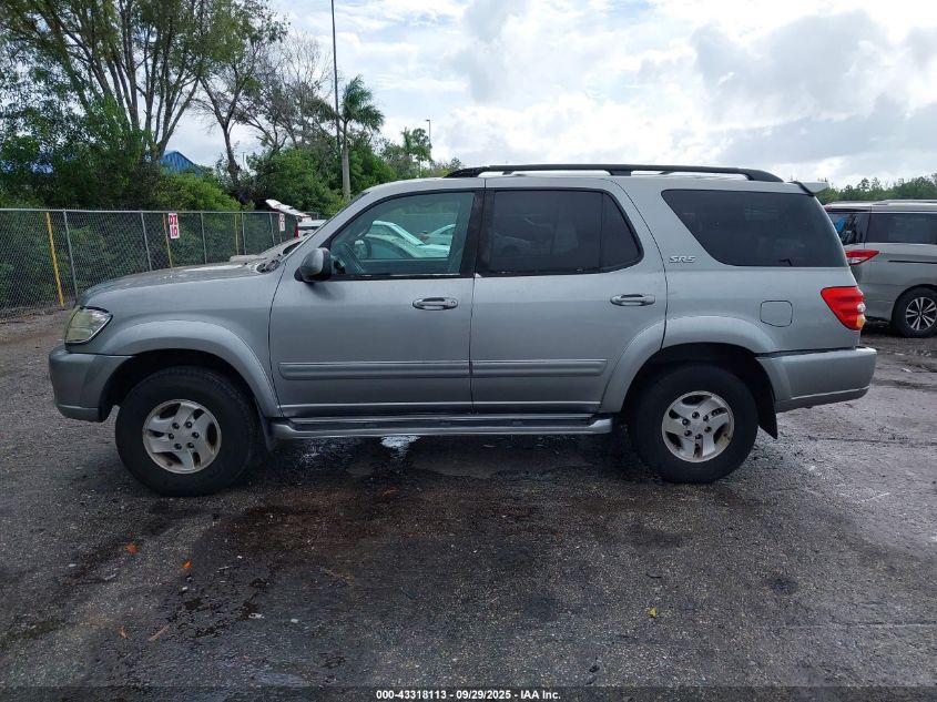 2003 Toyota Sequoia Sr5 V8 VIN: 5TDZT34A33S190008 Lot: 43318113