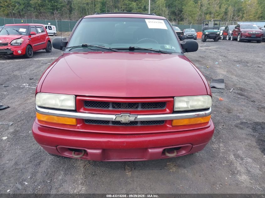 2002 Chevrolet Blazer Ls VIN: 1GNDT13W32K134109 Lot: 43318208