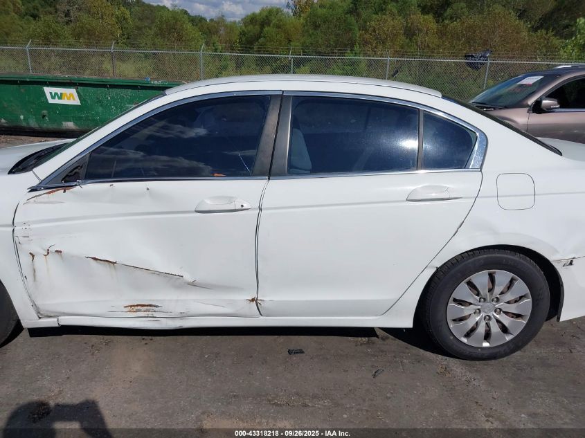 2010 Honda Accord 2.4 Lx VIN: 1HGCP2F33AA013876 Lot: 43318218