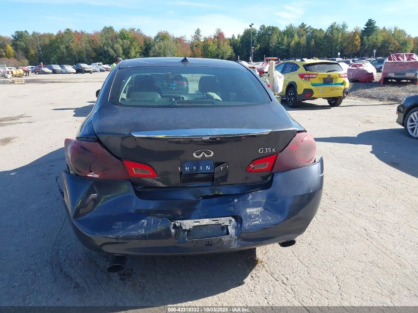 2008 Infiniti G35X VIN: JNKBV61F58M276886 Lot: 43318332