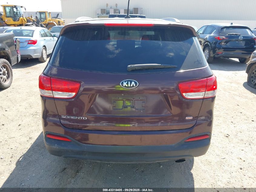 2017 Kia Sorento 2.4L Lx VIN: 5XYPG4A37HG194333 Lot: 43318405