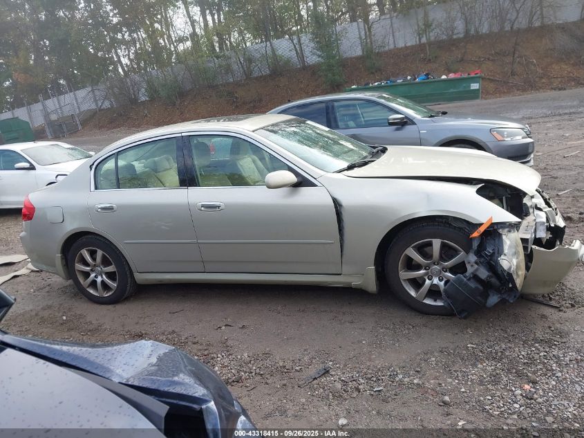 2006 Infiniti G35X VIN: JNKCV51F46M609803 Lot: 43318415