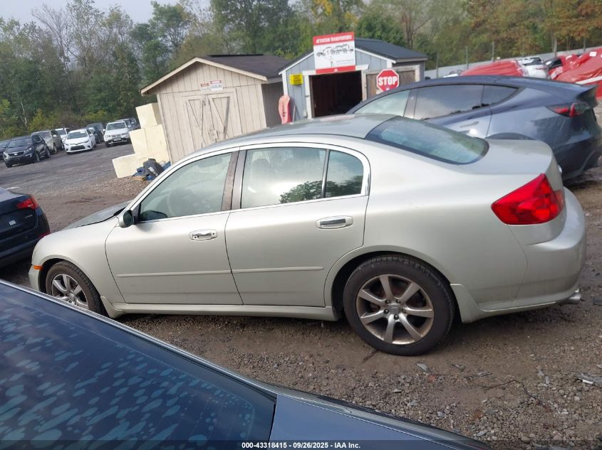 2006 Infiniti G35X VIN: JNKCV51F46M609803 Lot: 43318415