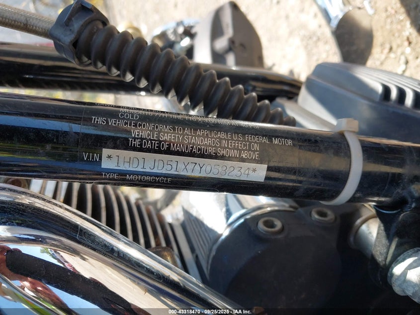 2007 Harley-Davidson Flstn VIN: 1HD1JD51X7Y058234 Lot: 43318470