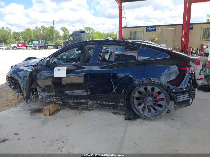 2023 Tesla Model Y Performance Dual Motor All-Wheel Drive VIN: 7SAYGDEF5PF807759 Lot: 43318525
