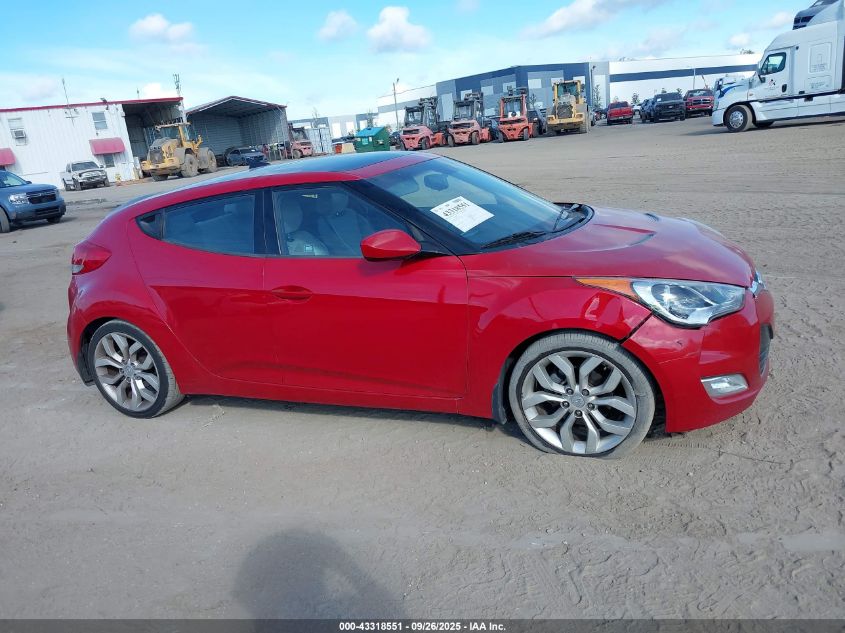 2012 Hyundai Veloster Base W/Gray VIN: KMHTC6AD9CU073479 Lot: 43318551