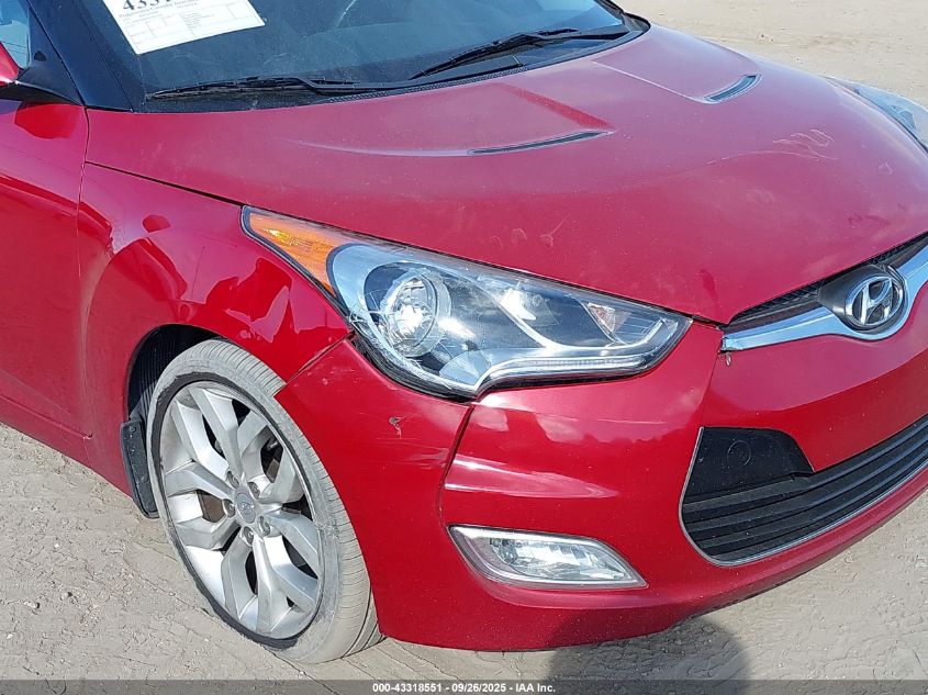 2012 Hyundai Veloster Base W/Gray VIN: KMHTC6AD9CU073479 Lot: 43318551