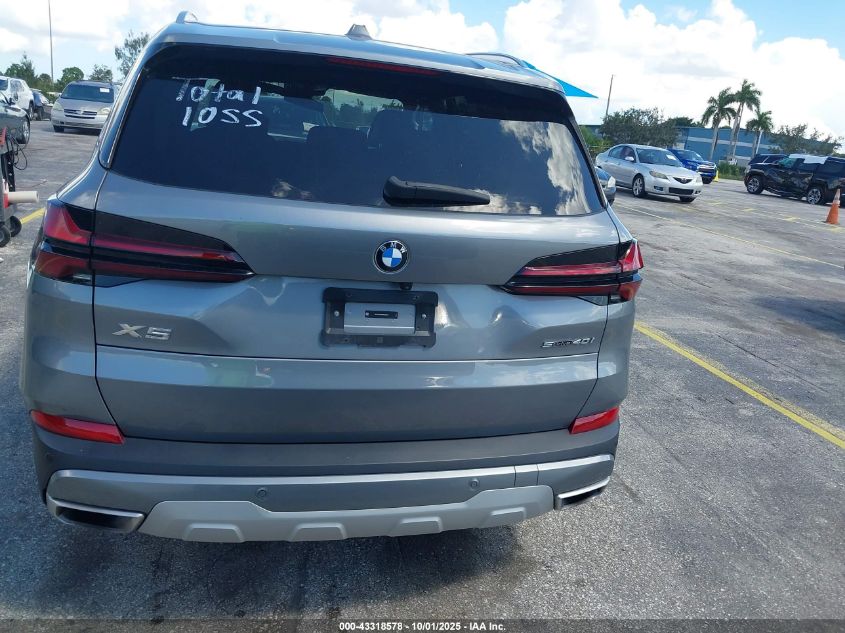 2024 BMW X5 Sdrive40I VIN: 5UX13EU08R9U53812 Lot: 43318578