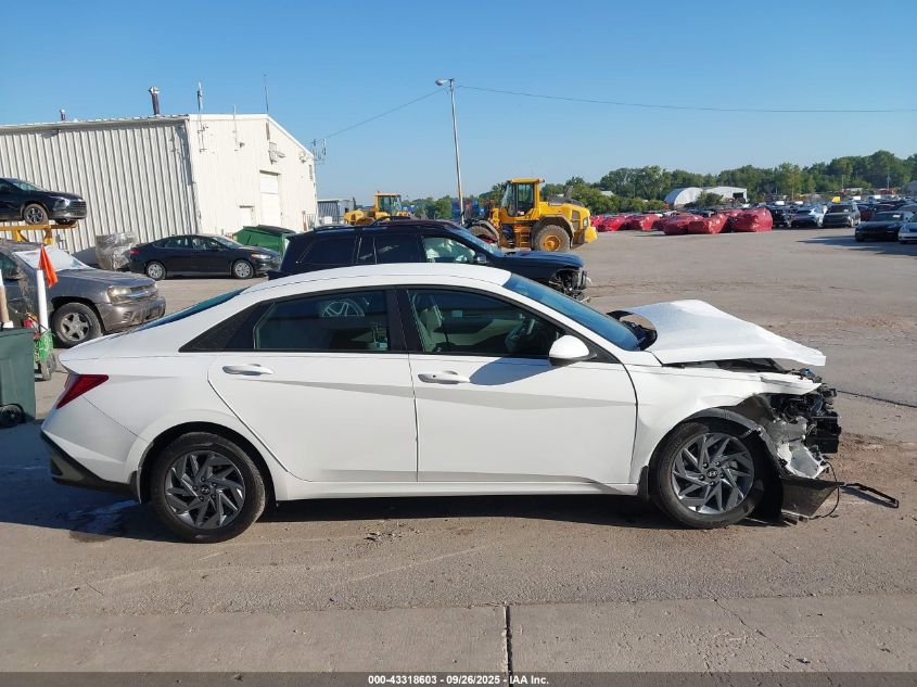 2025 Hyundai Elantra Hybrid Blue VIN: KMHLM4DJ1SU146510 Lot: 43318603