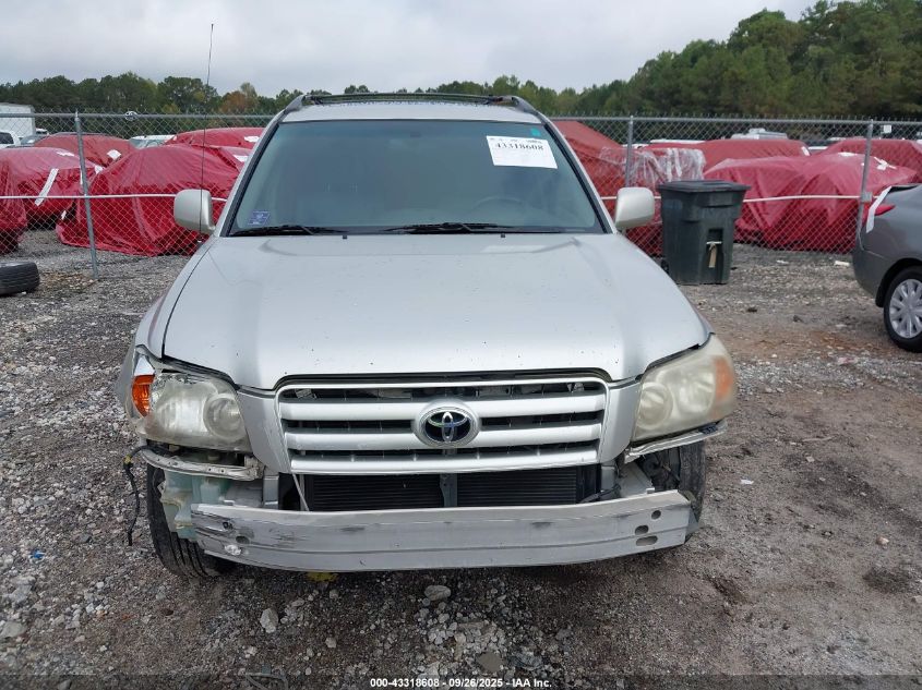 2007 Toyota Highlander V6 VIN: JTEDP21A070147585 Lot: 43318608