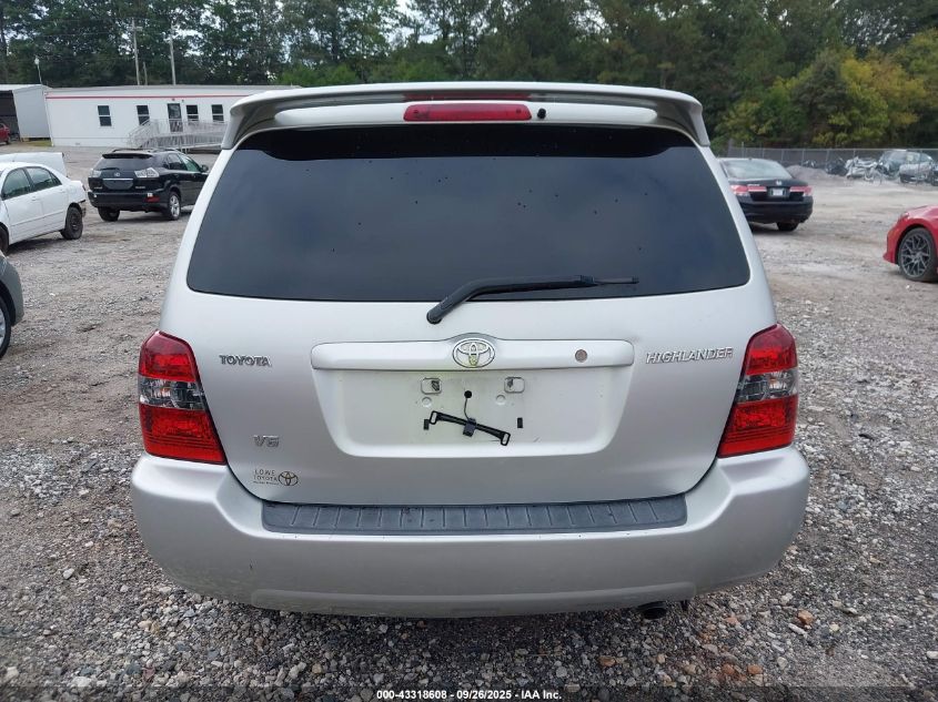 2007 Toyota Highlander V6 VIN: JTEDP21A070147585 Lot: 43318608