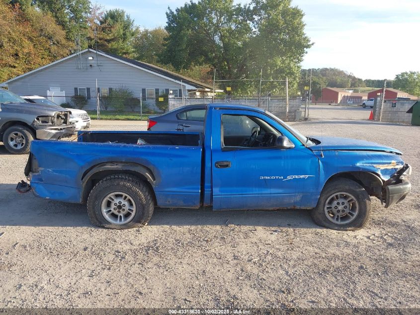1998 Dodge Dakota Slt/Sport VIN: 1B7FL26X1WS608656 Lot: 43318630