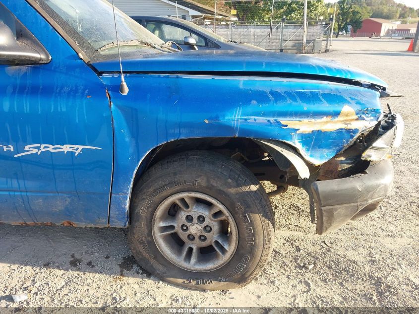 1998 Dodge Dakota Slt/Sport VIN: 1B7FL26X1WS608656 Lot: 43318630