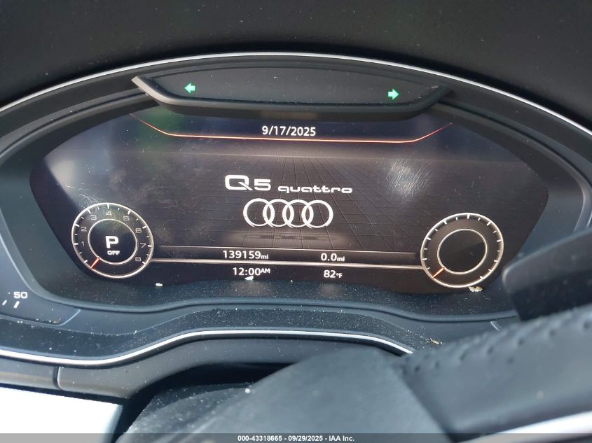 2018 Audi Q5 2.0T Premium/2.0T Tech Premium VIN: WA1CNAFY5J2169254 Lot: 43318665