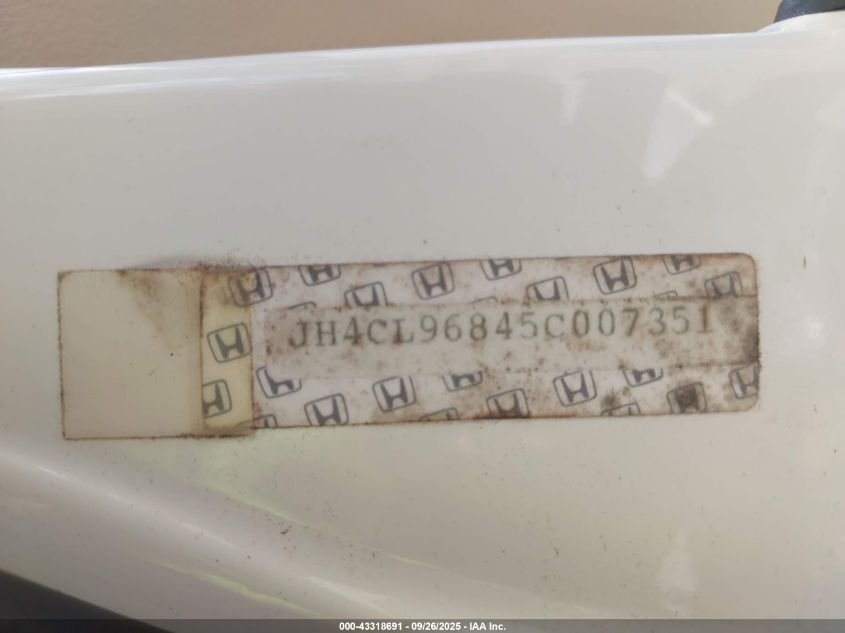 2005 Acura Tsx VIN: JH4CL96845C007351 Lot: 43318691