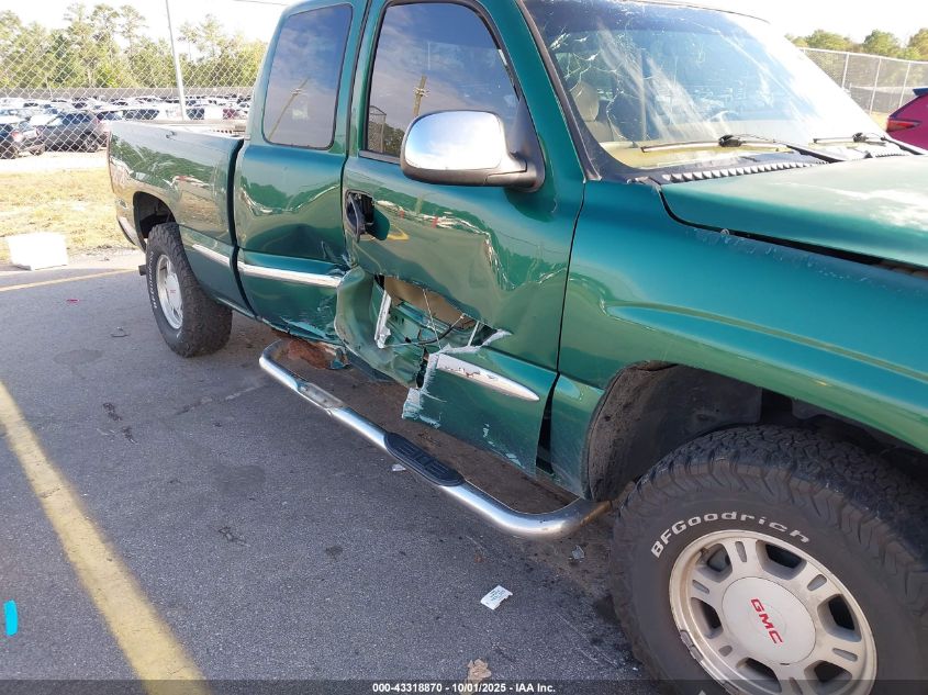 1999 GMC Sierra 1500 Sle VIN: 1GTEK19T9XE500190 Lot: 43318870