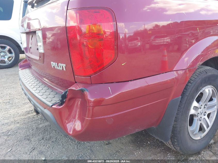 2005 Honda Pilot Ex-L VIN: 5FNYF18545B068186 Lot: 43318872