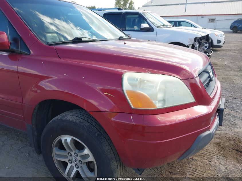 2005 Honda Pilot Ex-L VIN: 5FNYF18545B068186 Lot: 43318872