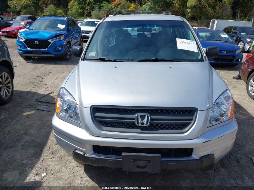 2005 Honda Pilot Lx VIN: 2HKYF18145H517476 Lot: 43318896