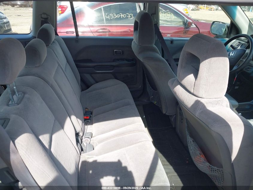 2005 Honda Pilot Lx VIN: 2HKYF18145H517476 Lot: 43318896