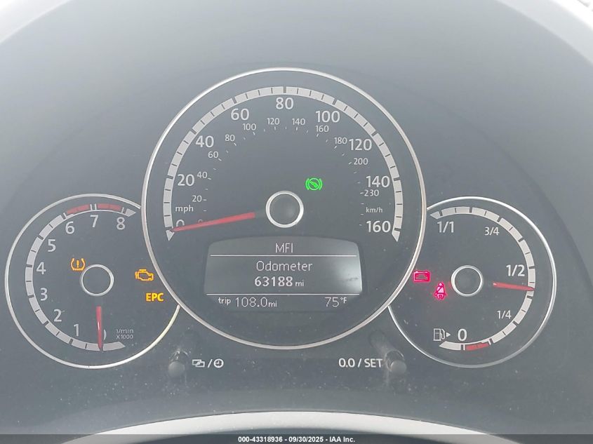 2013 Volkswagen Beetle 2.5L/2.5L Fender Edition VIN: 3VWJP7AT4DM661449 Lot: 43318936