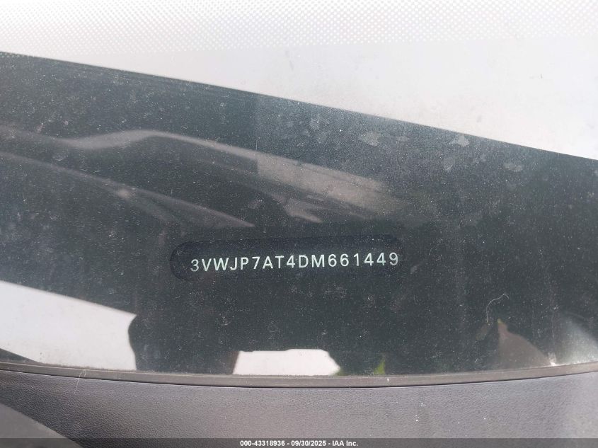 2013 Volkswagen Beetle 2.5L/2.5L Fender Edition VIN: 3VWJP7AT4DM661449 Lot: 43318936