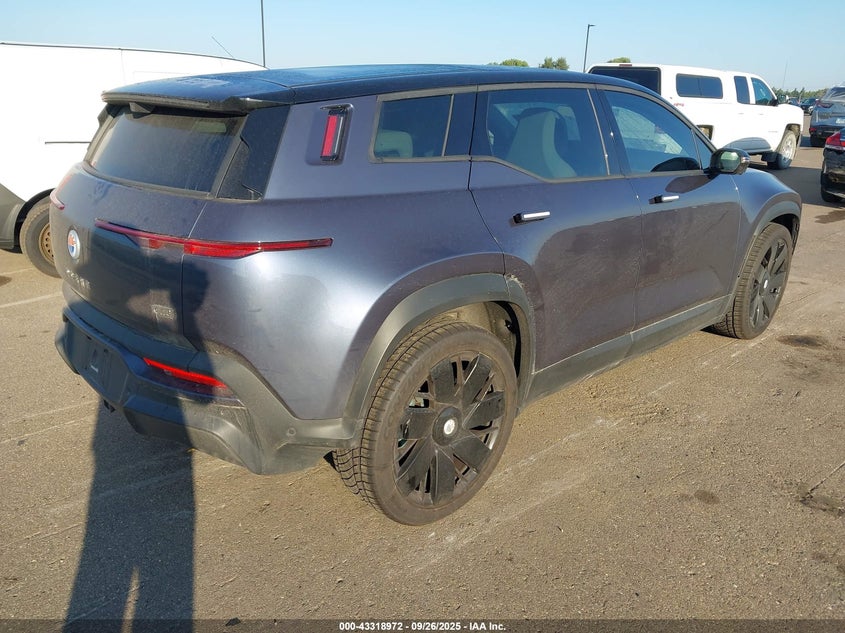 Vin: vcf1zbu21pg005789, lot: 43813643, fisker ocean one 20234