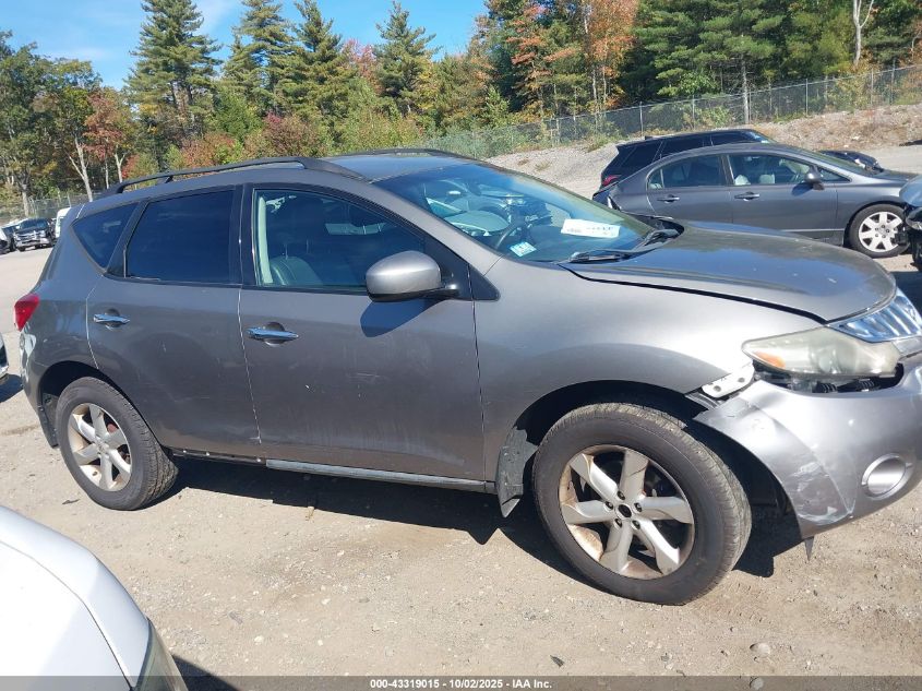 2009 Nissan Murano S VIN: JN8AZ18W39W137778 Lot: 43319015