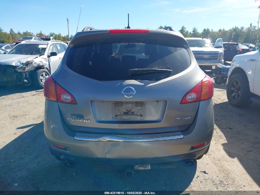 2009 Nissan Murano S VIN: JN8AZ18W39W137778 Lot: 43319015