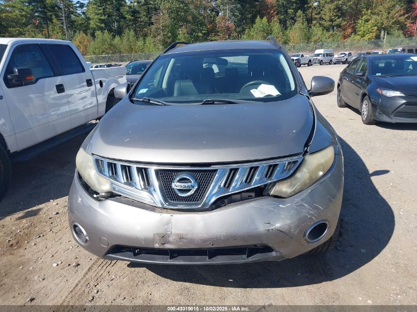 2009 Nissan Murano S VIN: JN8AZ18W39W137778 Lot: 43319015