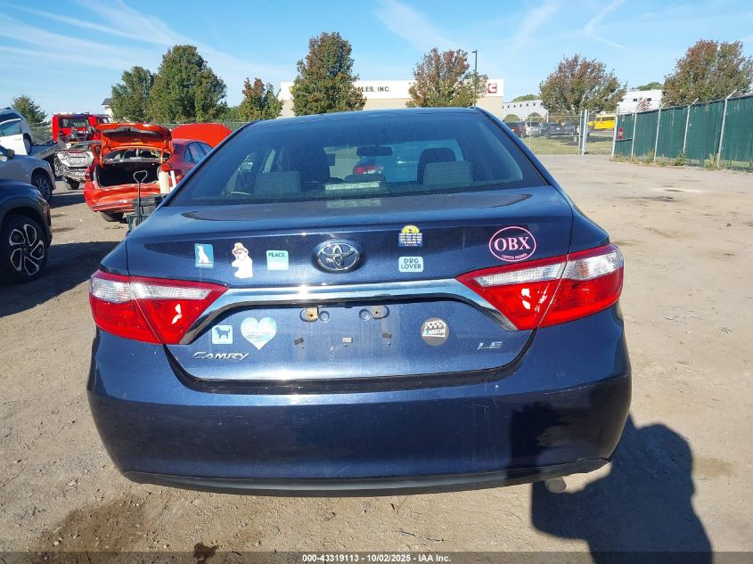 2016 Toyota Camry Le VIN: 4T4BF1FK3GR552523 Lot: 43319113