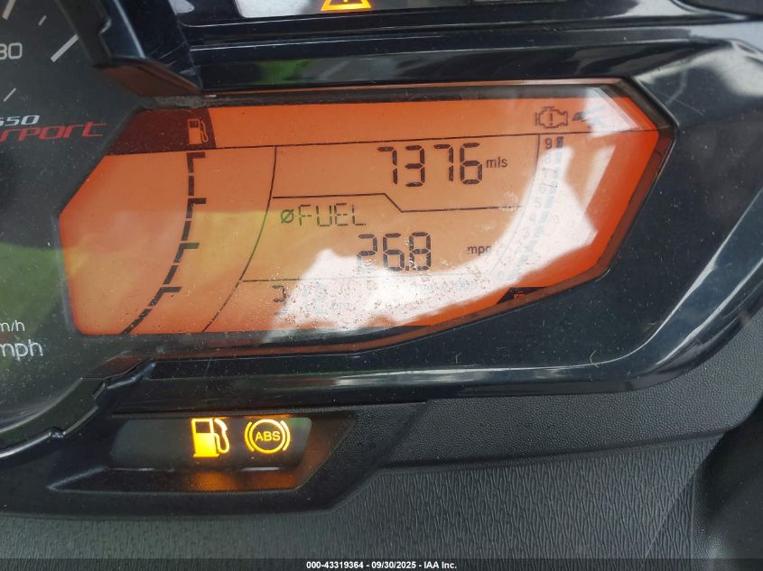 2016 BMW C650 Sport VIN: WB10C1405GZ314687 Lot: 43319364