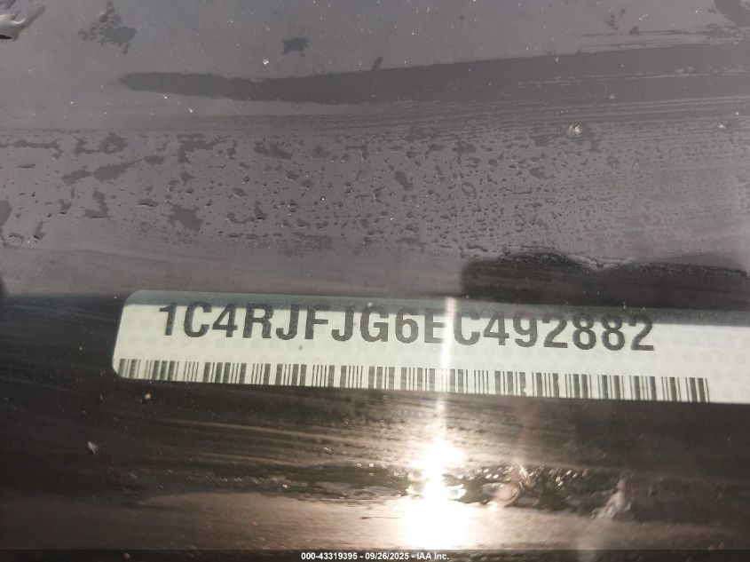 2014 Jeep Grand Cherokee Summit VIN: 1C4RJFJG6EC492882 Lot: 43319395