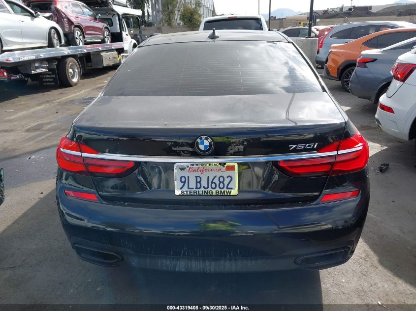 2016 BMW 750I VIN: WBA7F0C53GGL99859 Lot: 43319408