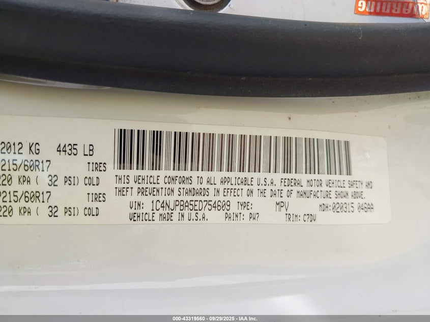 2014 JEEP PATRIOT ALTITUDE - 1C4NJPBA5ED754609