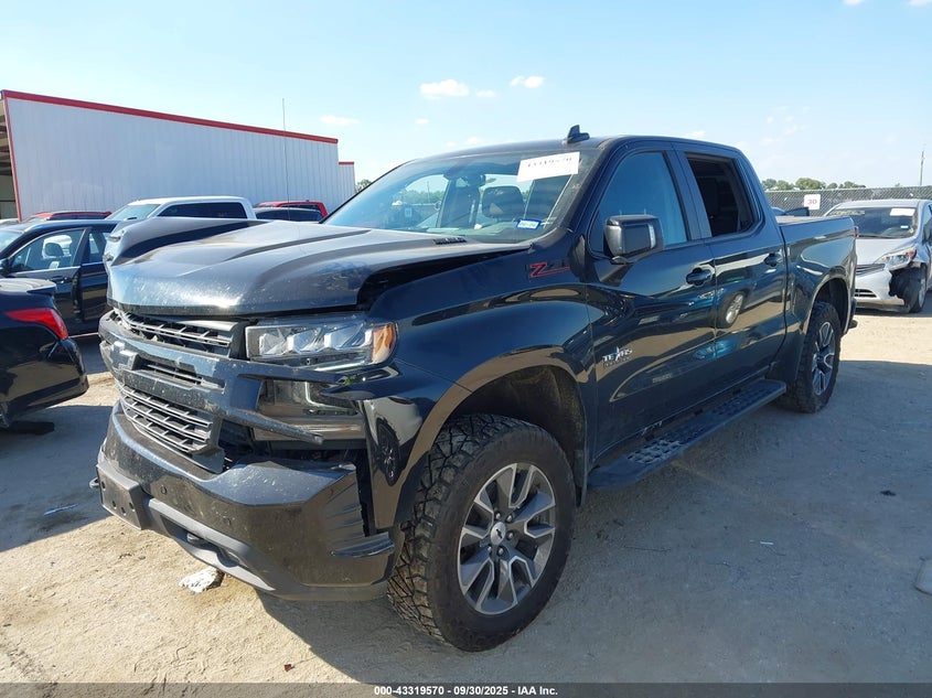 2021 CHEVROLET SILVERADO 1500 4WD  SHORT BED RST - 3GCUYEET5MG291736