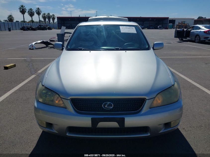 2003 Lexus Is 300 VIN: JTHBD192430074399 Lot: 43319571
