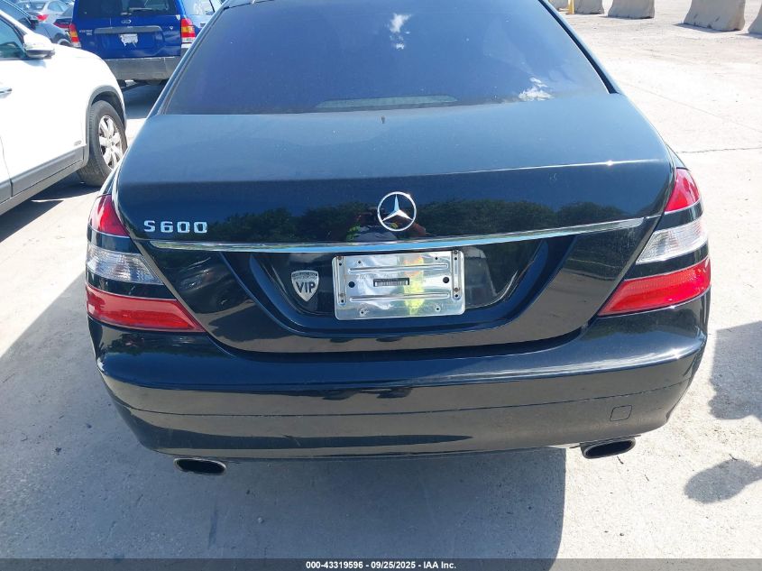 2007 Mercedes-Benz S 600 VIN: WDDNG76X17A111956 Lot: 43319596