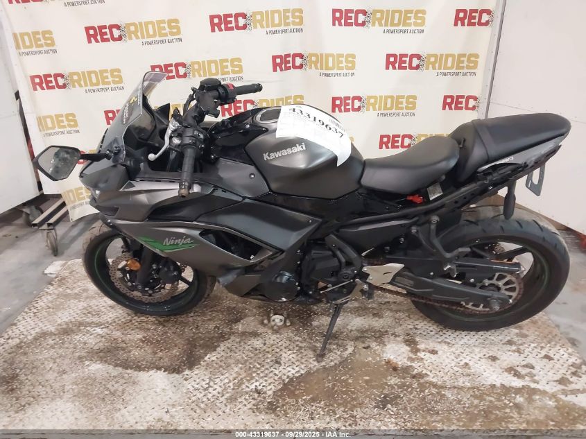 2024 Kawasaki Ex650 R VIN: ML5EXER19RDAB3838 Lot: 43319637