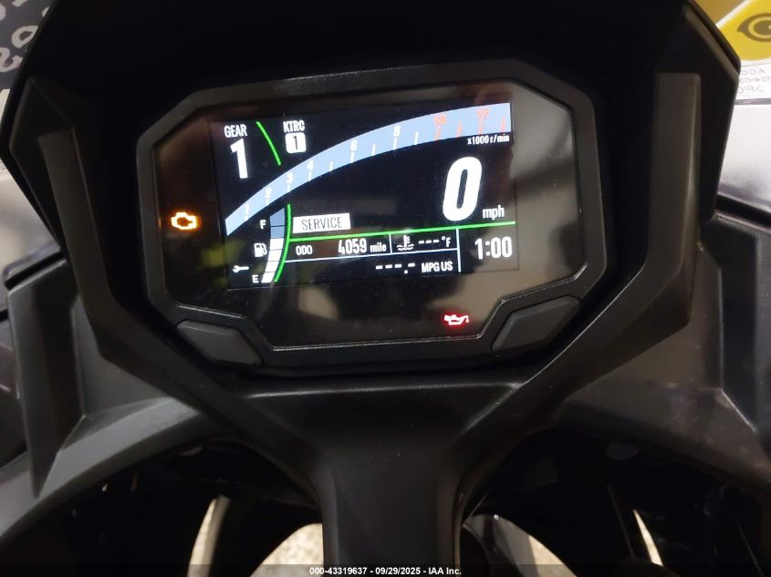 2024 Kawasaki Ex650 R VIN: ML5EXER19RDAB3838 Lot: 43319637