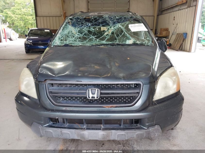 2005 Honda Pilot Ex-L VIN: 5FNYF18535B051833 Lot: 43319654