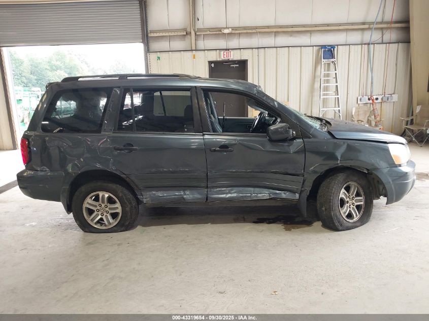 2005 Honda Pilot Ex-L VIN: 5FNYF18535B051833 Lot: 43319654