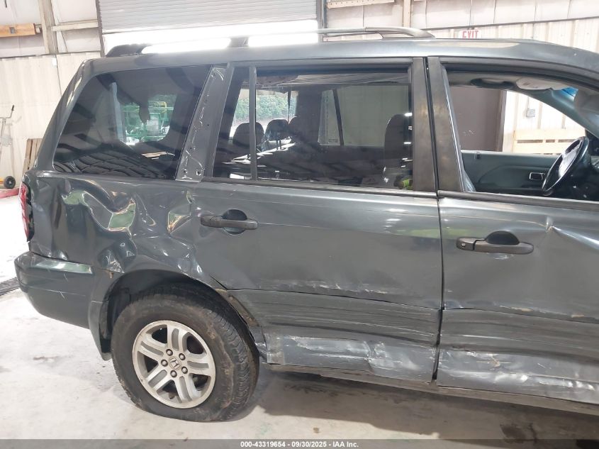 2005 Honda Pilot Ex-L VIN: 5FNYF18535B051833 Lot: 43319654