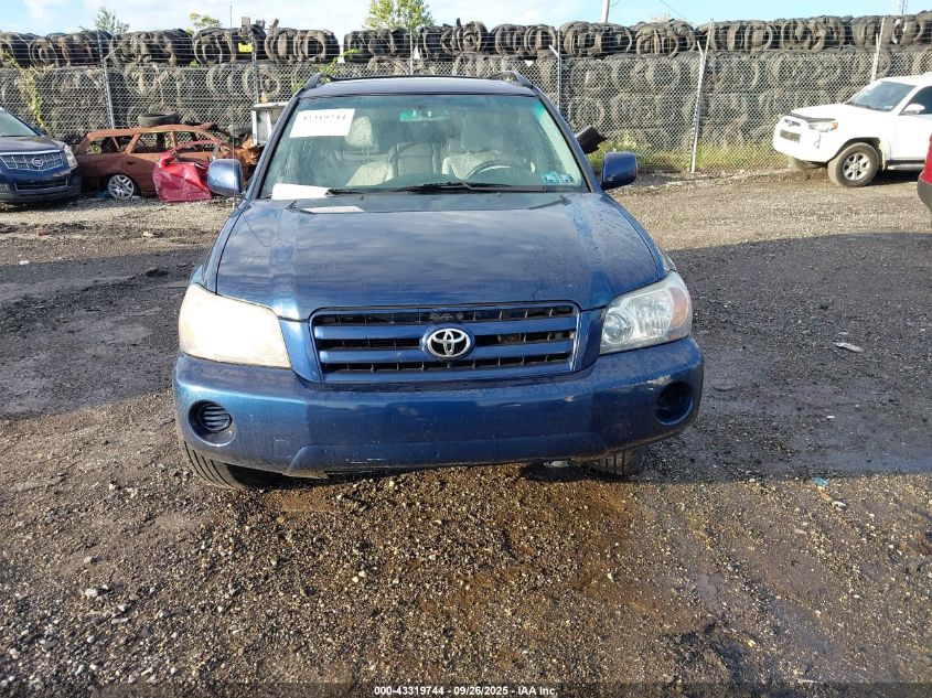 2004 Toyota Highlander V6 VIN: JTEEP21A040026233 Lot: 43319744