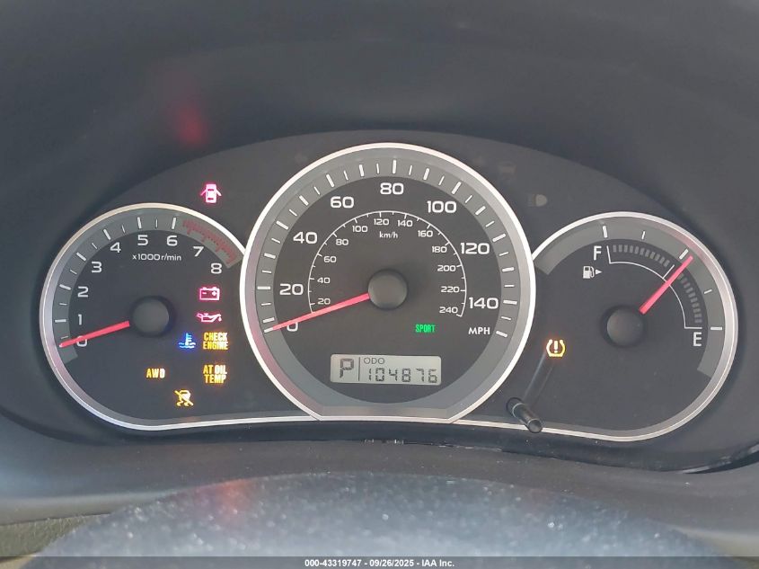 2011 Subaru Impreza Outback Sport VIN: JF1GH6D69BH803005 Lot: 43319747